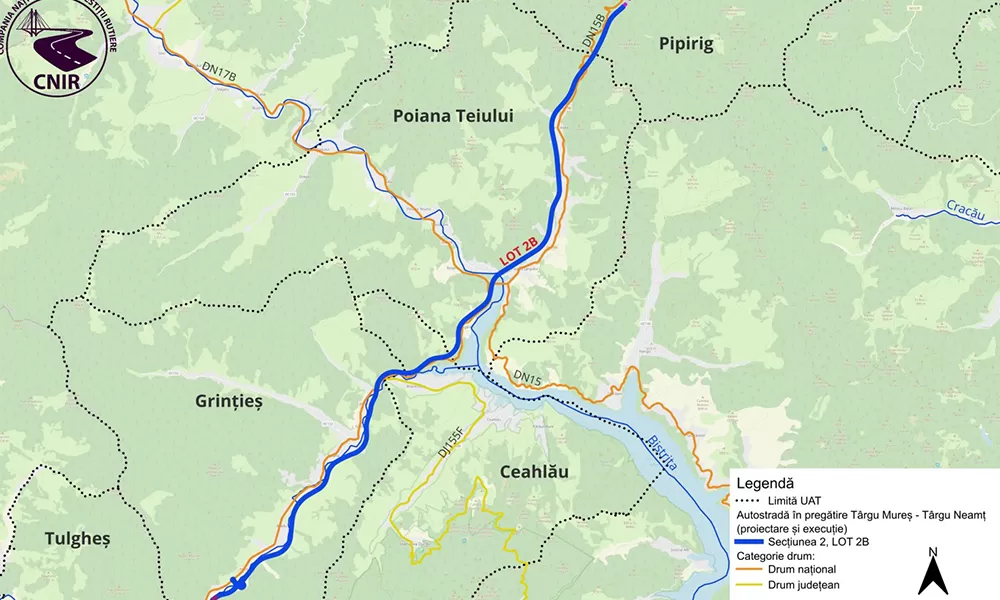 Predarea anticipată a amplasamentului pentru lotul 2B Grințieș Pipirig deblochează veriga critică din Autostrada A8 Predarea anticipată a amplasamentului pentru lotul 2B Grințieș Pipirig deblochează veriga critică din Autostrada A8