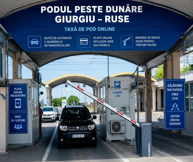 Taxa de pod Giurgiu se plătește online din 15 iunie Taxa de pod Giurgiu se plătește online din 15 iunie