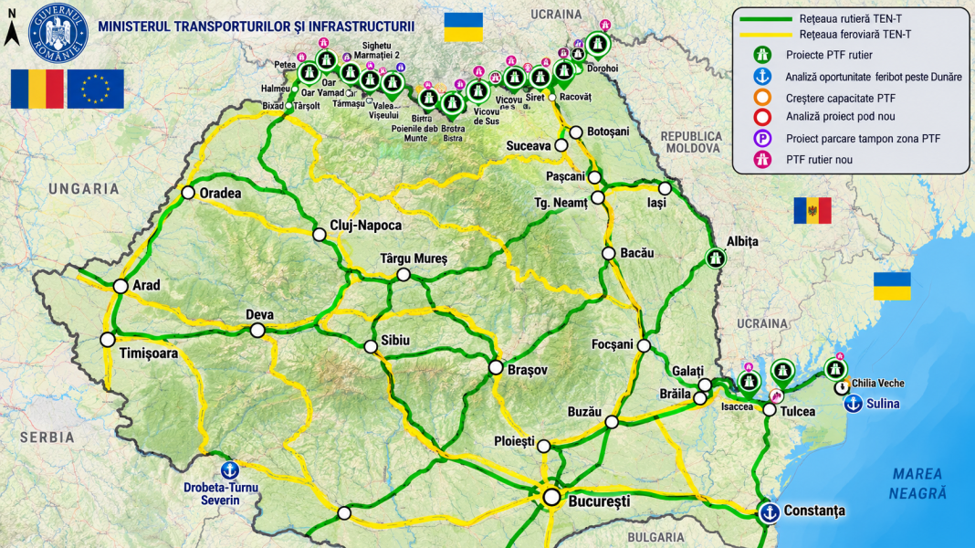 România și Ucraina pregătesc investiții de aproape 1,2 miliarde euro în punctele de frontieră și drumurile de acces România și Ucraina pregătesc investiții de aproape 1,2 miliarde euro în punctele de frontieră și drumurile de acces